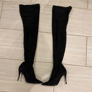 Steve Madden Dominique Sued Thigh Boots
